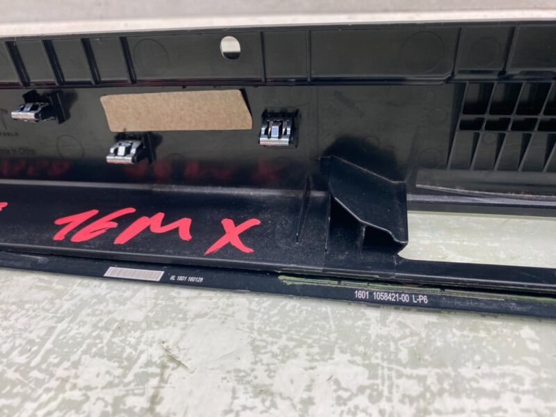 2016-2020 Tesla Model X MX Rear Driver Side Lower Scuff Sill Plate Cover Trim LH