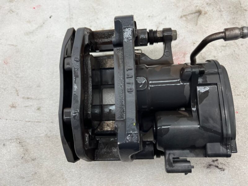 107854100A 2019-2021 Tesla Model S X Rear Driver Side Brake Caliper w/ Hose Line Left Assy