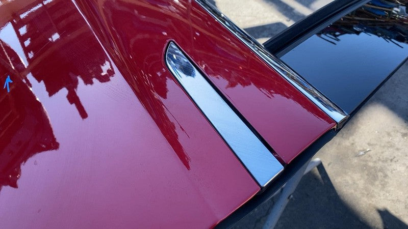 1028791-00-K ⭕ 2016-2024 Tesla Model X Rear Passenger Falcon Door Shell Panel Right Red PPMR