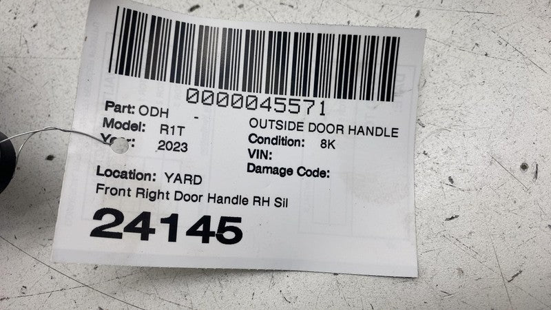 PT00002455-K ⭕ 2022-2024 Rivian R1T R1S Front Right Door Handle Silver EXP004 PT00002455-K