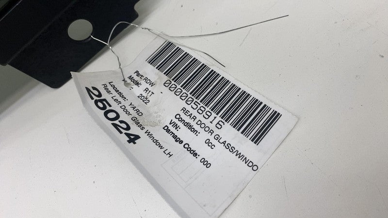 ⭕ 2022-2024 Rivian R1T Rear Driver Side Door Glass Window Left LH E243