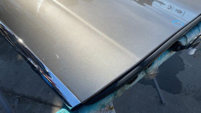 2012-2015 Tesla Model S MS Rear Driver Side Door Shell Panel Left LH Brown PPTI