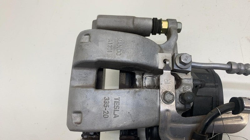 1098483-00-F ⭕ 2017-2025 Tesla Model 3 Y Rear Passenger Right Caliper w/ Brake Hose Line BASE