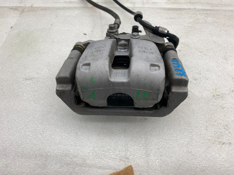 104462400F ⭕ 2017-2025 Tesla Model 3 Rear Right Caliper + Brake Hose Line BASE 1044624-00-F