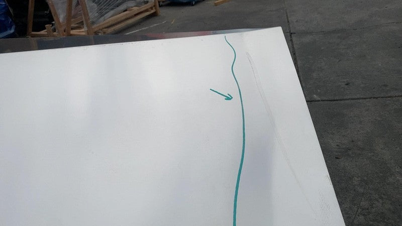 1928316-00-A ⭕ 24-25 Cybertruck Rear Driver Side Left Quarter Panel Fender Sail 1928316-00-A