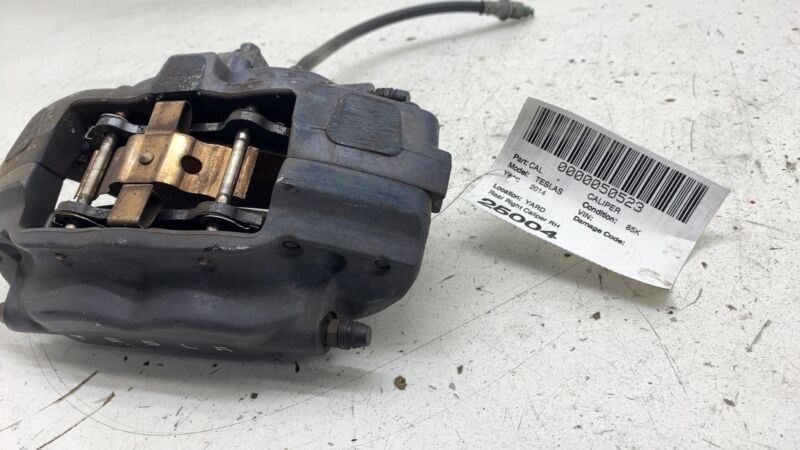 2012-2020 Tesla Model S MS Rear Passenger Side Caliper w/ Brake Hose Line Right