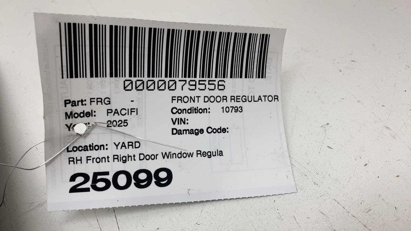 ⭕ 17-25 Chrysler Pacifica Front Passenger Door Window Regulator & Motor Right RH