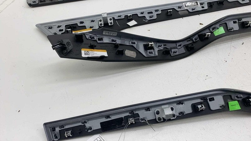 ⭕ 16-20 Model X Front & Rear Door Molding Trim Decor Left & Right Ash