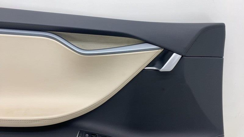 6006071-52-N ⭕ 12-20 Model S Front Left Interior Door Panel Trim Card Cover OEM 6006071-52-N