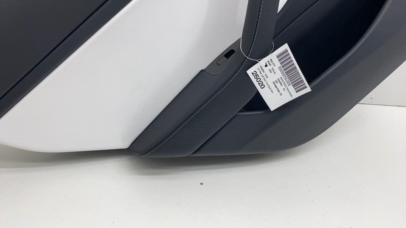 1105095 00 2017-2020 Tesla Model 3 M3 Rear Driver Side Door Panel Trim Cover White Left LH