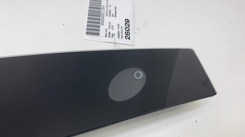 1100441-00-B ⭕ 2017-2023 Tesla Model 3 Right B-Pillar Applique Glass Trim Molding + Camera RH