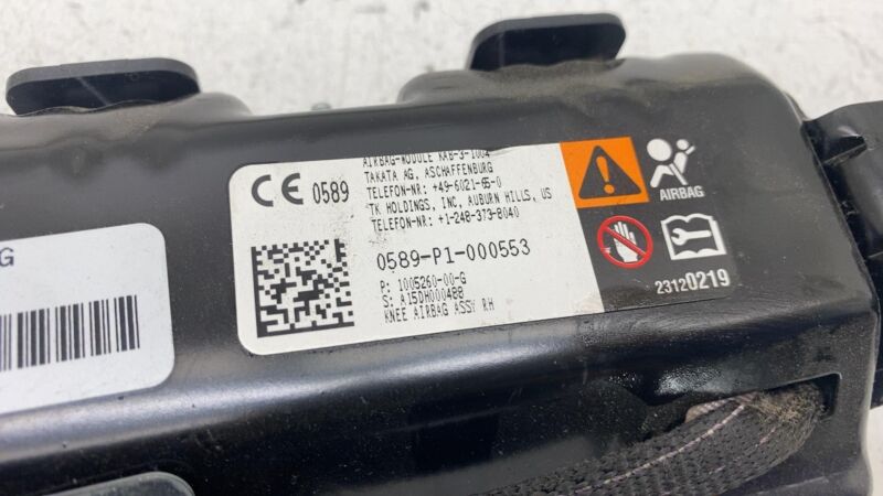 100526000G 2012-2015 Tesla Model S Front Passenger Side Lower Knee Airbag Right RH Assembly