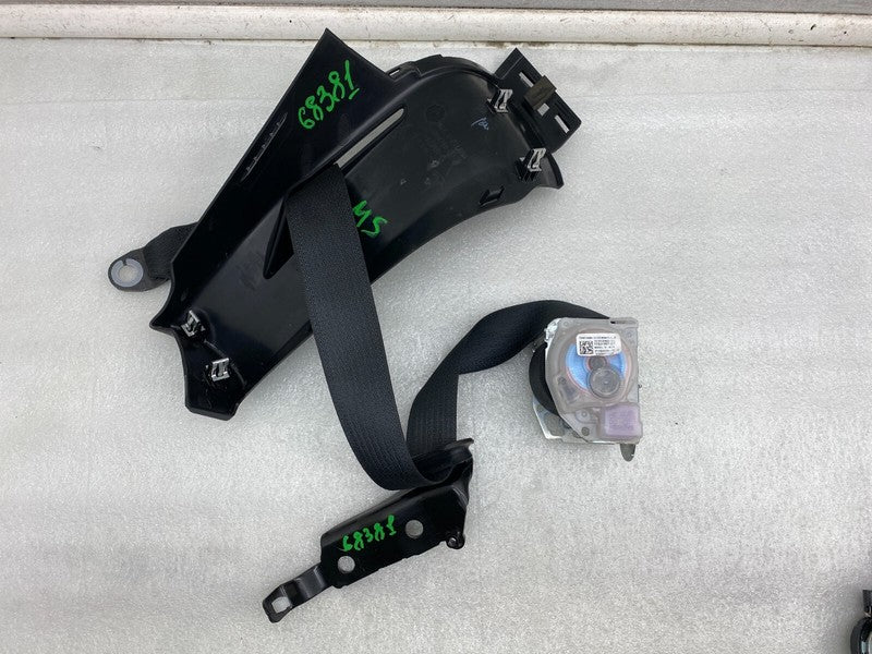 102313600C ⭕12-15 Model S Rear Left Seat Belt & Retractor w/ Mid C-Pillar Trim 1023136-00-C