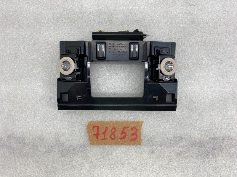 1-INJ-1104-000 ⭕ 12-20 Tesla Model S MS Front Overhead Console Backing Plate w/ Roof Dome Lamp