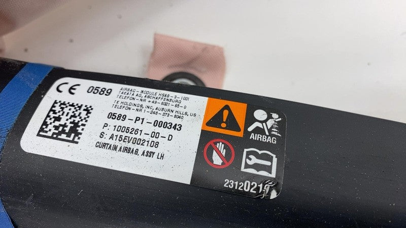 ⭕ 2012-2020 Tesla Model S Driver Side Roof Curtain Safety Airbag Left