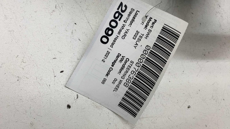 ⭕ 20-24 Tesla Model Y Steering Wheel Assembly Leather Black Heated 149