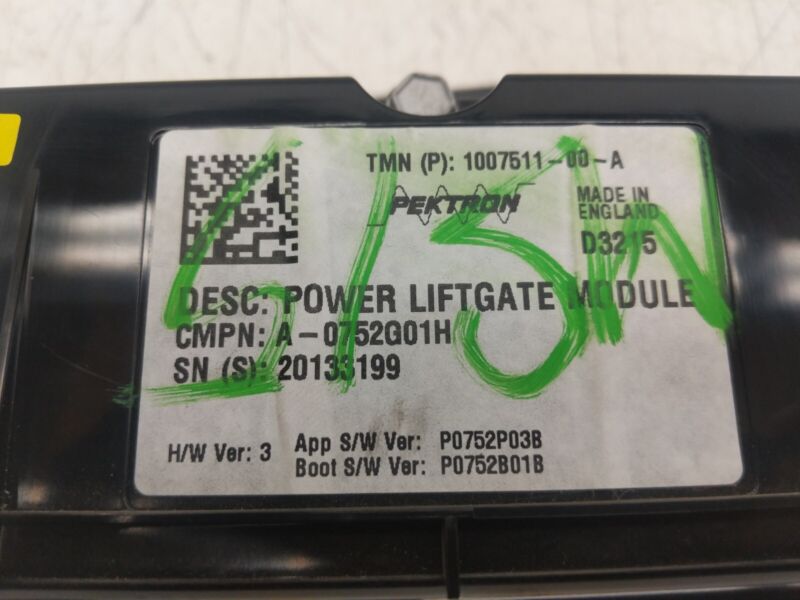 1007511 00 A ⭕2012-2020 Model S Power Trunk Liftgate & Park Brake Control Module 1007511-00-A