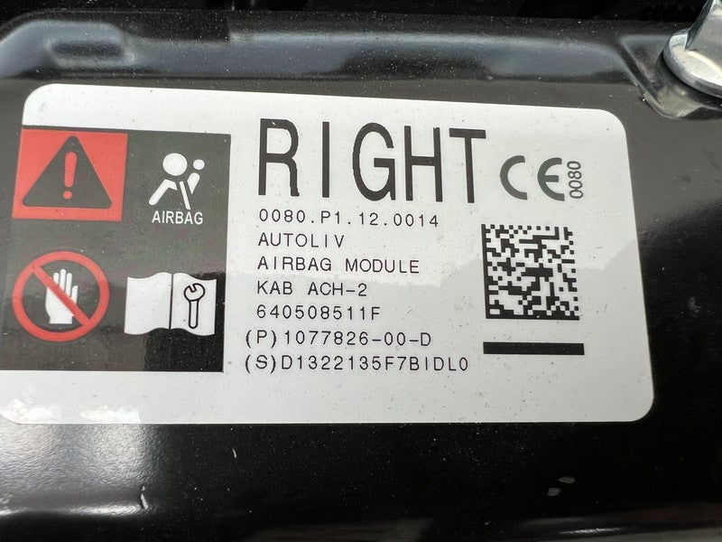 1563013-00-E 2021-2023 Tesla Model S X Plaid Front Right Passenger Knee Airbag BLACK w/ Trim