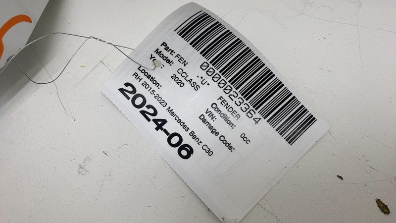 ⭕ 2015-2023 Mercedes-Benz C-Class C300 Front Passenger Side Fender Shell Right