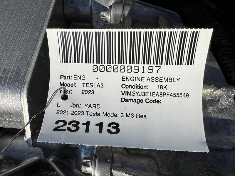 1120980-17-J 23 Tesla Model 3 Y Performance Rear Engine Drive Motor Unit Subframe 1120980 3D1
