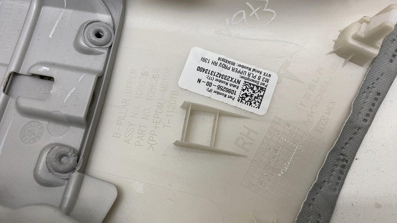 ⭕17-23 Model 3 Passenger Side B-Pillar Upper Trim Cover Panel Right 10