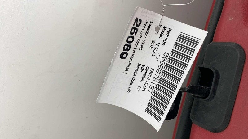 ⭕ 2017-2020 Tesla Model 3 M3 Front Driver Side Door Shell Panel Left LH Red PPMR
