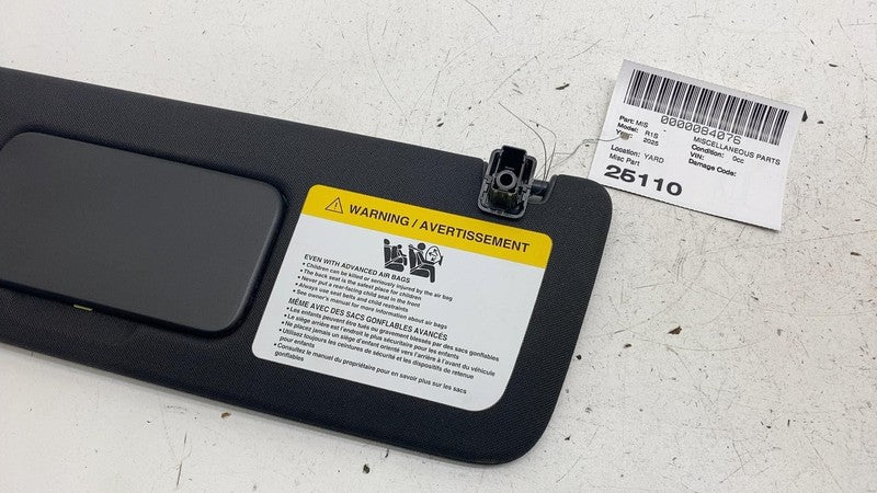 ⭕ 2022-2025 Rivian R1S Front Driver Side Windshield Sun Visor Sunvisor Left LH