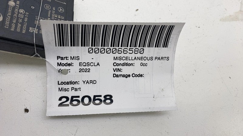 A 000 905 17 15 ⭕ 2022-2023 Mercedes EQS 450+ Blind Spot Radar Sensor Module Unit A0009051715