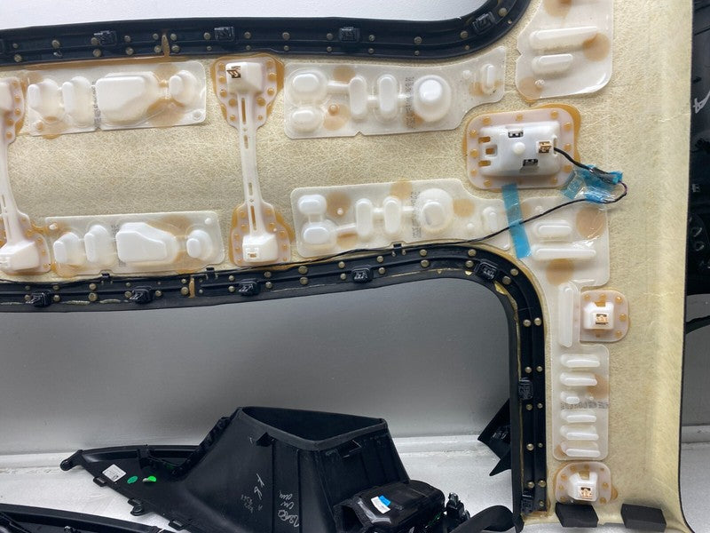 ⭕ 16-20 Tesla Model X SET Headliner Sunvisor Upper A + B + C-Pillar Tr