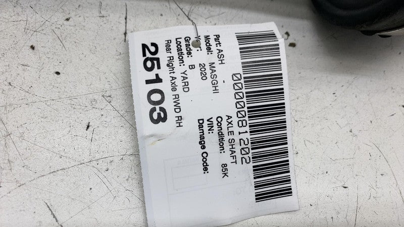 ⭕ 14-20 Maserati Ghibli Rear Passenger Side CV Axle Shaft Driveshaft Right RWD