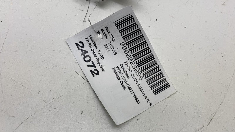 ⭕ 2012-2020 Tesla Model S Front Right Door Window Regulator & Motor 60