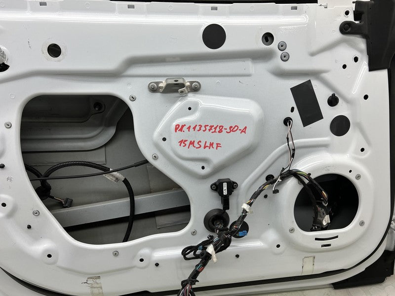 2012-2015 Tesla Model S Front Driver Side Door Shell Panel Left Assy White PBCW