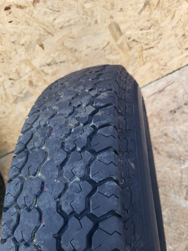 ⭕ Radial Trailer 13" Wheel Rim 13x4.5 w/ Tire ST185/80 H188ST 8-Spoke White x2