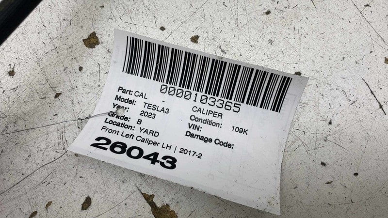 ⭕ 2017-2023 Tesla Model 3 Front Driver Side Brake Caliper Left LH 1044
