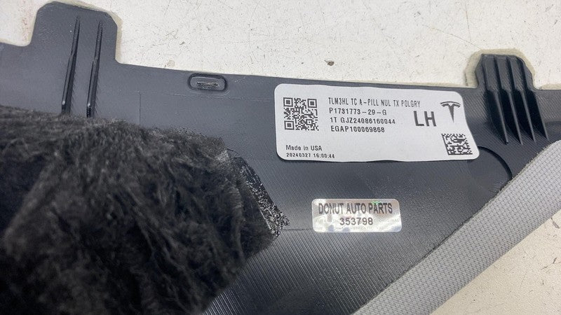 ⭕ 2024-2025 Tesla Model 3 M3 Upper Left A-Pillar Trim Panel Cover 1731