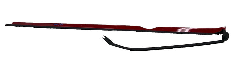 101221700F 12-23 Model S Right Rocker Panel Scuff Plate Molding w/ Rubber Seal 1012217-00-F