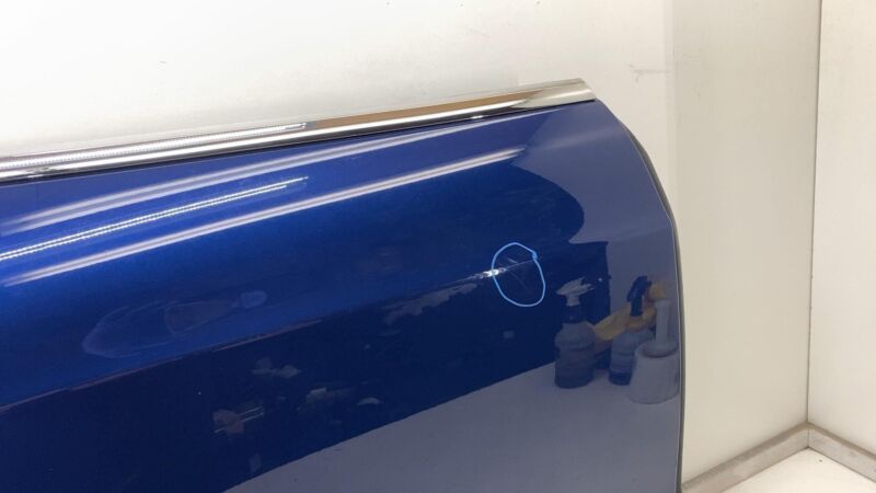 2012-2015 Tesla Model S Rear Passenger Side Door Shell Panel Right Blue RH PPSB