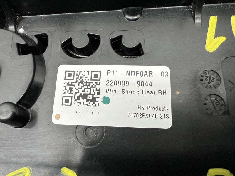 P11 NDF0AR 03 ⭕2022-2024 Lucid Air Rear Passenger Window Sun Shade Curtain Right P11-NDF0AR-03