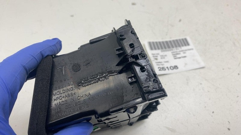 1087928-00-B ⭕ 2017-2023 Tesla Model 3 Rear Center Console Panel Air Vent Grille 1087928-00-B
