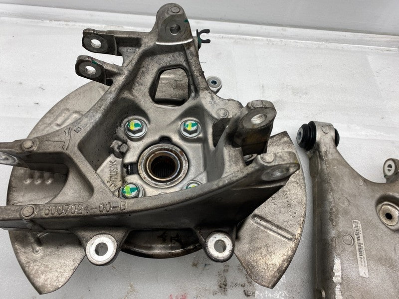 ⭕ 12-15 Tesla Model S Rear Right Spindle Knuckle Hub + Control Arm Lin