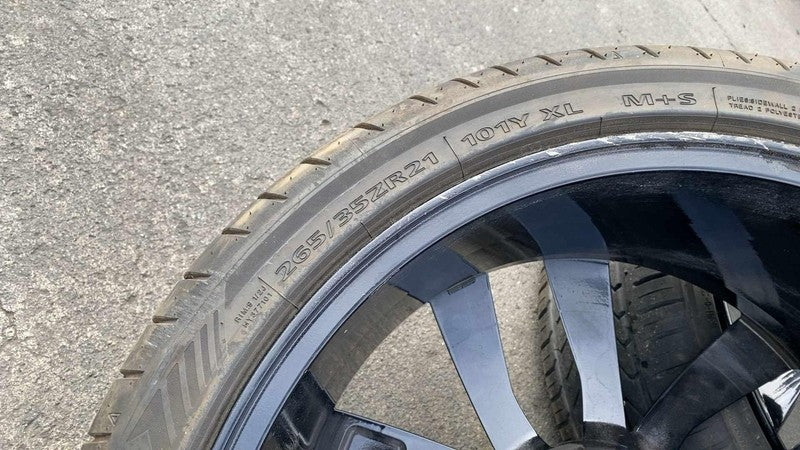 ⭕ 16-20 Model S Wheel Rim Front 21x9.0 Arachnid Rear 21x8.5 w/ Tire 24