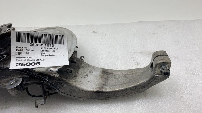 6861797 04 2017-2023 BMW 530e Front Left Spindle Knuckle Wheel Hub w/ ABS & Dust Shield RWD