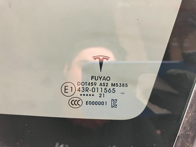 E1 43R-011565 ⭕ 2021-2023 Tesla Model S Rear Passenger Quarter Window Glass Right 1600156-00-A