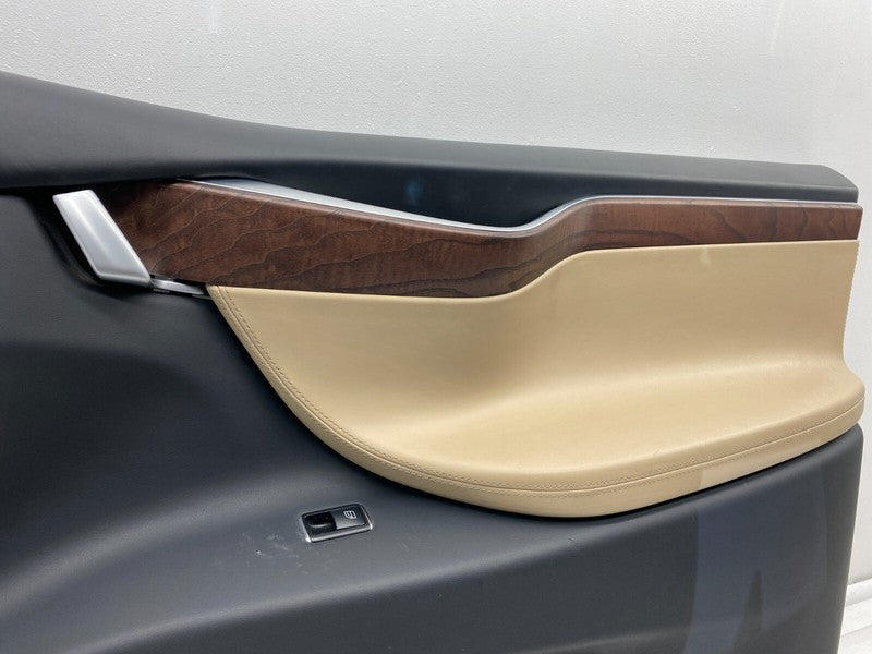 105548313F ⭕16-20 Model X MX Front Right Door Panel Trim Card Cover w/ Molding 1055483-13-F