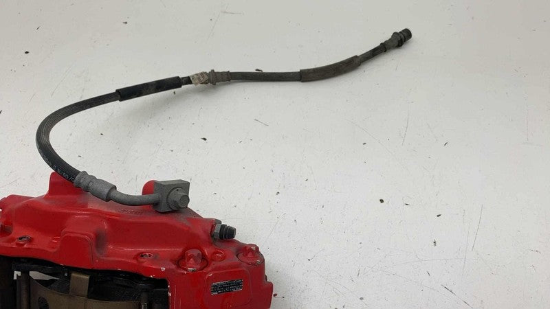 ⭕ 12-20 Tesla Model S Front Passenger Side Caliper Red w/ Brake Hose L
