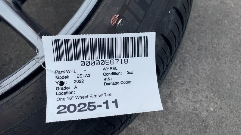 ⭕ 21-23 Model 3 Wheel Rim 18x8.5J +40MM w/ Michelin Tire 235/45 R18 10