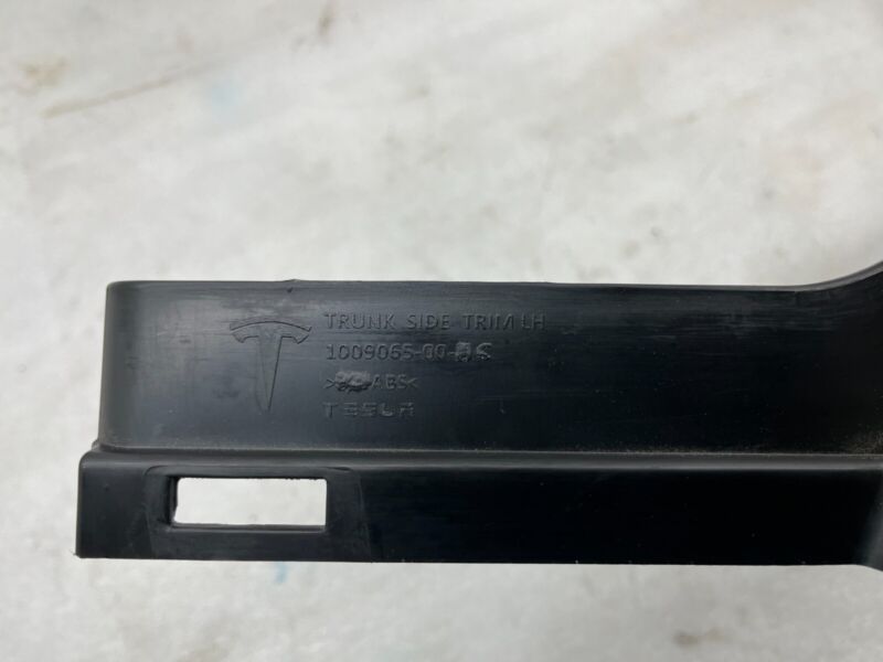 2012-2020 Tesla Model S MS Rear Driver Side Liftgate Trunk Trim Cover Panel Left