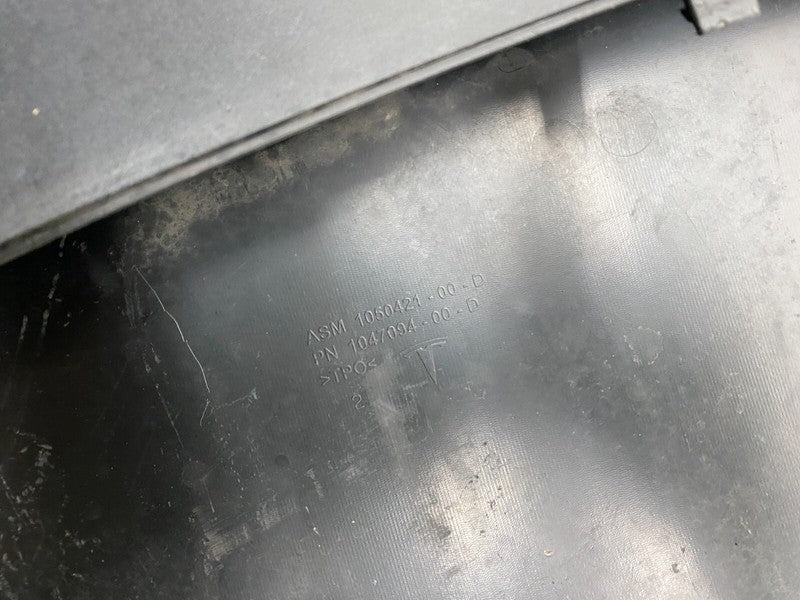 1050421-00-D 2016-2020 Tesla Model X MX Front Bumper Lower Under Tray Skid Plate Diffuser OEM