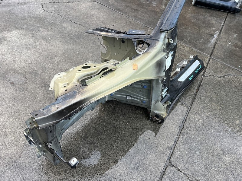 2017-2023 Tesla Model 3 Front Left Apron Frame Rail Structural Cut Black - PBSB