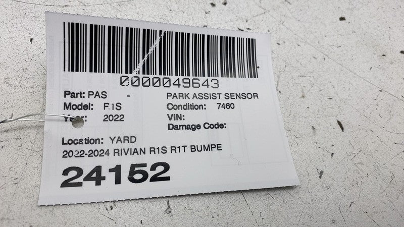 PT0002153 2022-2024 Rivian R1S R1T Bumper Parking Park Assistance PDC Sensor PT0002153 OEM